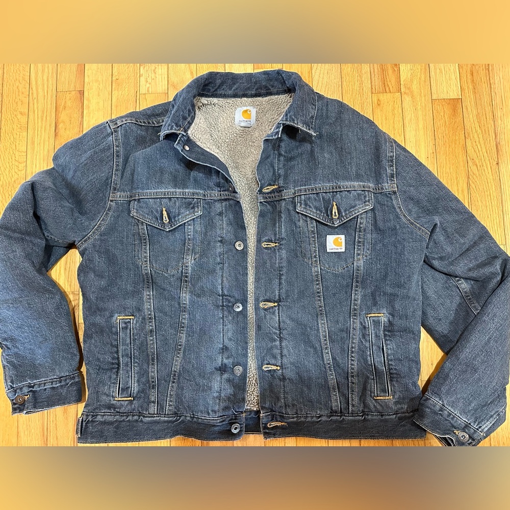 Men’s Carhartt Sherpa Lined Denim Jacket